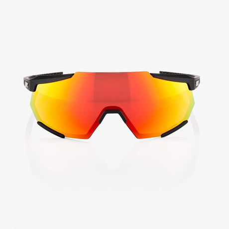 100% RACETRAP - Soft Tact Black HiPER Red Multilayer Mirror Lens | Strictly Bicycles