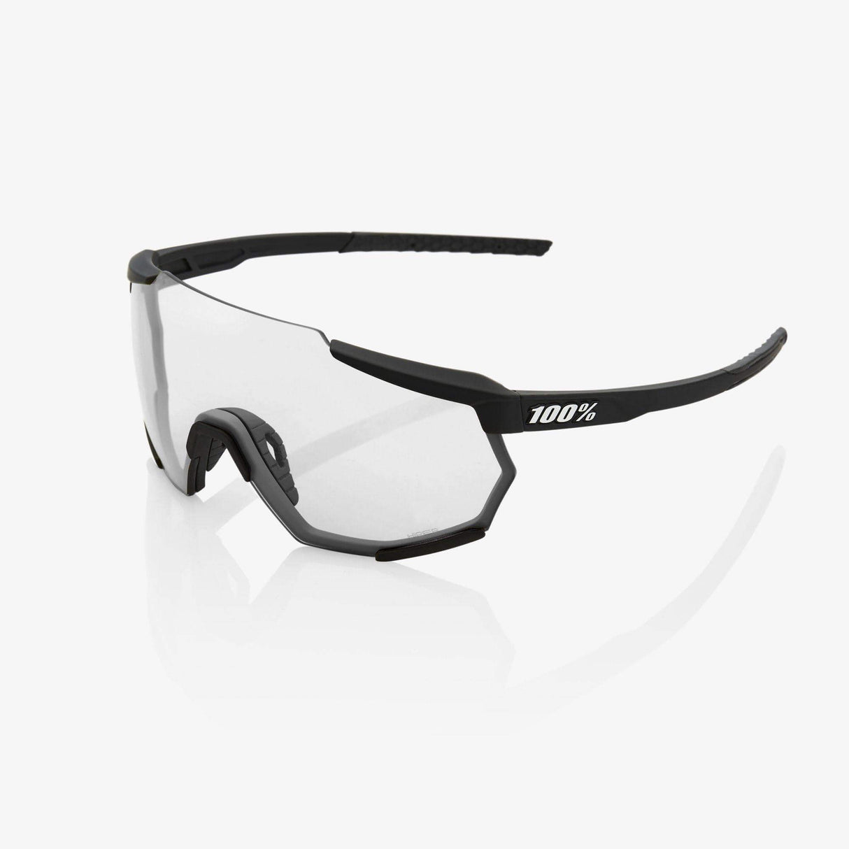 100% RACETRAP - Soft Tact Black HiPER Red Multilayer Mirror Lens | Strictly Bicycles