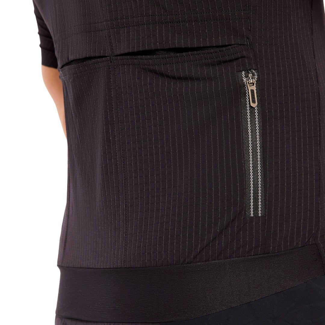 Oakley X Grid Skin Pinstripe Short Sleeve Jersey | Strictly Bicycles