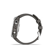 Garmin fēnix 7 Standard Edition Silver with Graphite Band | Strictly Bicycles