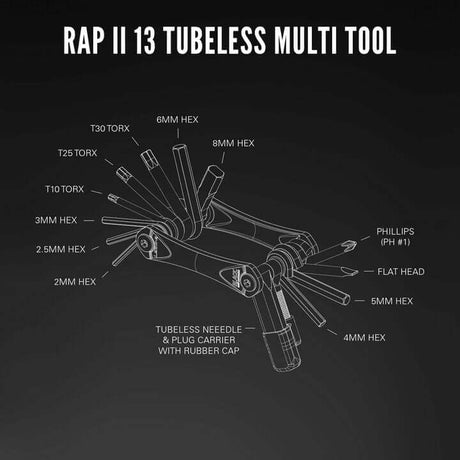 Lezyne Rap II Multi-Tool | Strictly Bicycles