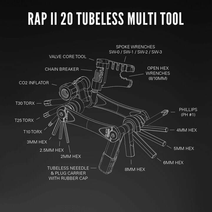 Lezyne Rap II Multi-Tool | Strictly Bicycles